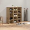 vidaXL Shoe Cabinet Artisan Oak 77.5 x 30 x 83.5 cm Engineered Wood
