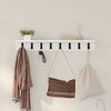 vidaXL Wall-Mounted Coat Rack Wall-mounted White 80 x 10.5 x 10.5 cm