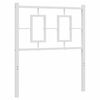 vidaXL Metal Headboard White 75 cm