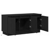 vidaXL TV Cabinet Black Oak 100 x 38 x 49 cm Engineered Wood