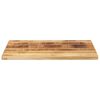vidaXL Table Top 80x70x1.5 cm Rectangular Solid Wood Rough Mango