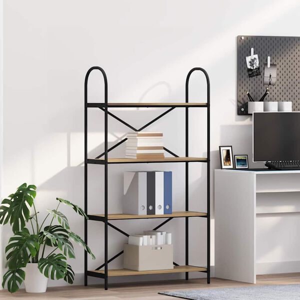 vidaXL Bookshelf Artisan Oak 80 x 30 x 146 cm Engineered wood