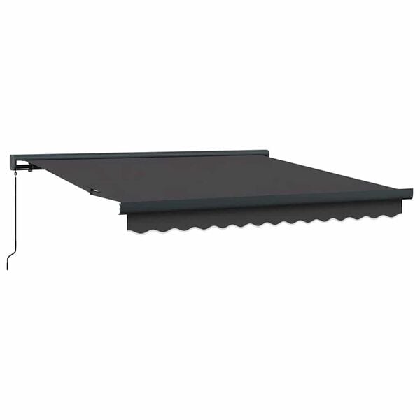 vidaXL Retractable Awning Anthracite 3x2.5 m Fabric and Aluminium