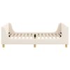 vidaXL Children's Bed Frame with Headboard Cream 90 x 200 cm