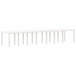 vidaXL Garden Table White 400 x 100 x 73 cm Poly Rattan