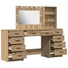vidaXL Dressing Table with Drawer 3 pcs Artisan Oak Engineered Wood
