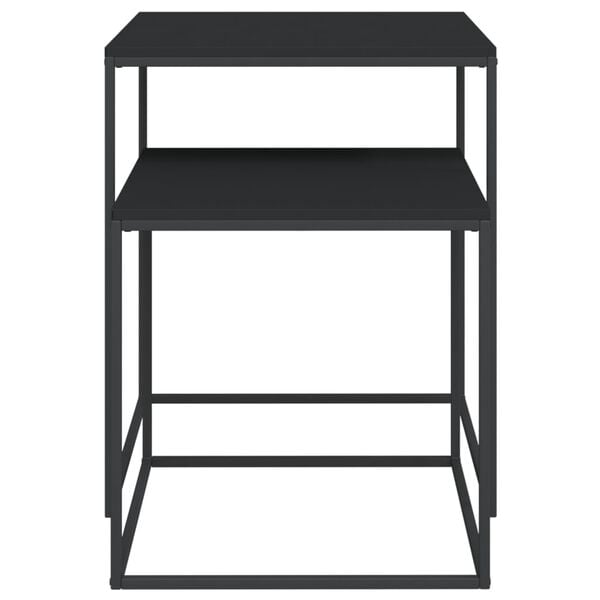 vidaXL Coffee Table Set 2 pcs Engineered Wood and Metal