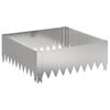 vidaXL Lawn Edging 60 x 60 x 20 cm Steel Silver