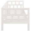 vidaXL Day Bed without Mattress White Solid Wood Pine 90x190 cm Single