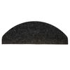 vidaXL Stair Mats Self-adhesive 15 pcs 56x17x3 cm Black