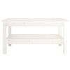 vidaXL Coffee Table White 80x50x40 cm Solid Wood Pine