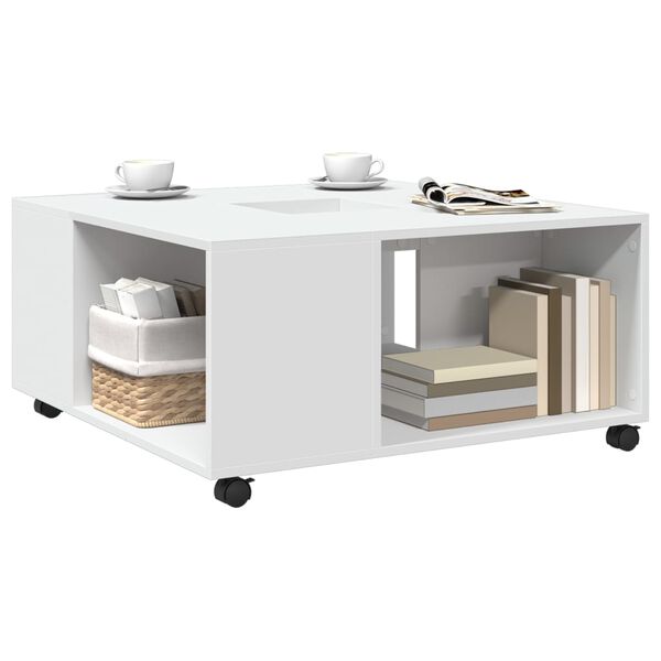 vidaXL Coffee Table White 80x80x40 cm Engineered Wood