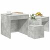 vidaXL Nesting Tables 3 pcs Concrete Grey Engineered Wood