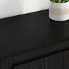 vidaXL Highboard with Drawer 3 pcs Black Oak Engineered Wood