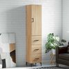 vidaXL Highboard Sonoma Oak 34.5x34x180 cm Engineered Wood