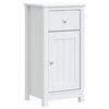 vidaXL Bathroom Cabinet "BERG" White 40x34x80 cm Solid Wood Pine