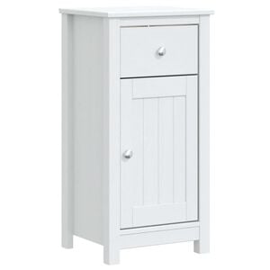 vidaXL Bathroom Cabinet "BERG" White 40x34x80 cm Solid Wood Pine