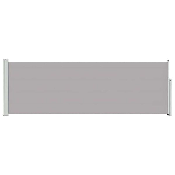 vidaXL Patio Retractable Side Awning 100x300 cm Grey