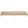 vidaXL Bed Frame No Mattress Sonoma Oak 100x200 cm Engineered Wood