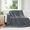 vidaXL Throw Blankets 6 pcs Dark Grey 240 x 270 cm Fleece