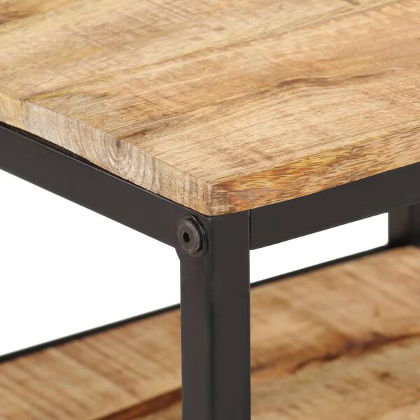 vidaXL Coffee Table 55x55x45 cm Solid Rough Wood Mango