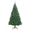 vidaXL Artificial Christmas Tree with 300 LEDs with Stand Green 240 cm