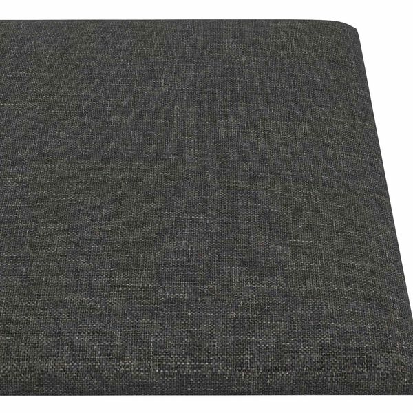 vidaXL Wall Headboard 12 pcs Dark Grey 90 x 15 cm Fabric