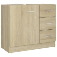 vidaXL Sink Cabinet Sonoma Oak 63x30x54 cm Engineered Wood