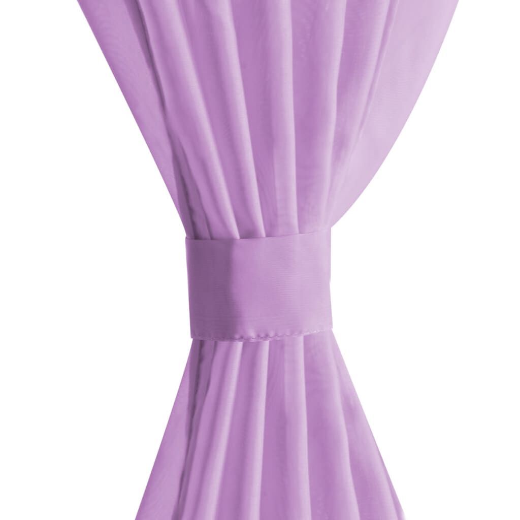 Lilac voile curtains hotsell