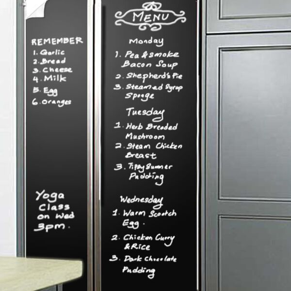 WALPLUS Chalkboard Decoration Sticker 200x45cm Black
