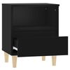 vidaXL Bedside Cabinet Black 40x35x50 cm