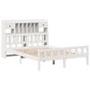 vidaXL Bookcase Bed without Mattress White 150x200 cm King Size Solid Wood Pine