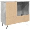 vidaXL Sink Cabinet Concrete Oak 65x33x60 cm Engineered Wood