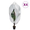 vidaXL Plant Fleece Covers with Zip 4 pcs 70 g/m&sup2; 2.36x2 m
