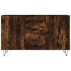 vidaXL Sideboard Smoked Oak 100x36x60 cm Engineered Wood