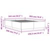 vidaXL Bed Frame without Mattress Concrete Grey 160x200 cm