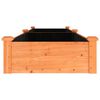 vidaXL Garden Raised Bed with Liner Brown 240x60x25 cm Solid Wood Fir
