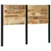 vidaXL Headboard 140 cm Solid Wood Mango and Iron