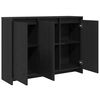 vidaXL Sideboard Black 102 x 33 x 75 cm Engineered wood