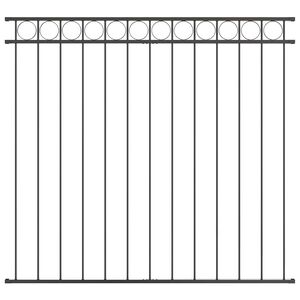 vidaXL Fence Element ASSEN 163 x 120 cm Steel Grey