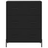 vidaXL Highboard Black 69.5x34x180 cm Engineered Wood