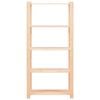 vidaXL 5-Tier Storage Rack 80x38x170 cm Solid Pinewood 250 kg