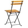 vidaXL Folding Garden Chairs 6 pcs Steel and Solid Wood Acacia