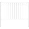 vidaXL Fence Element ASSEN White 170 x 150 cm Steel