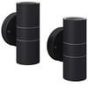 vidaXL Outdoor LED Wall Lights 2 pcs Stainless Steel Up/Downwards