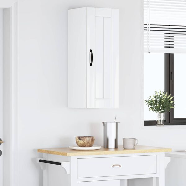 vidaXL Kitchen Cabinet High Gloss White 30 x 31 x 80 cm