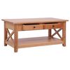 vidaXL Coffee Table 100x55x46 cm Solid Mahogany Wood