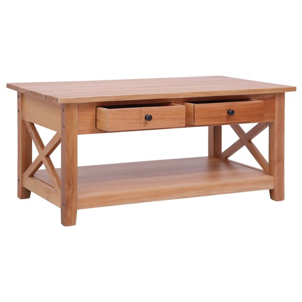 vidaXL Coffee Table 100x55x46 cm Solid Mahogany Wood