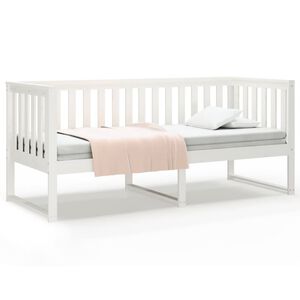 vidaXL Day Bed without Mattress White 80x200 cm Solid Wood Pine