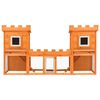 vidaXL Outdoor Large Rabbit Hutch House Pet Cage Double House